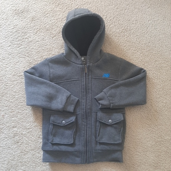 New Balance Other - New Balance Boys' Zip Up Hoody size 7 faux sherpa
